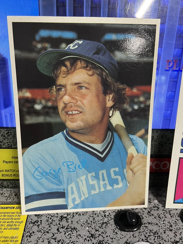 Lote de 3 tarjetas: George Brett Jumbo vintage 1980 1984 + 1989 Topps Baseball Talk Foto 2 de 4