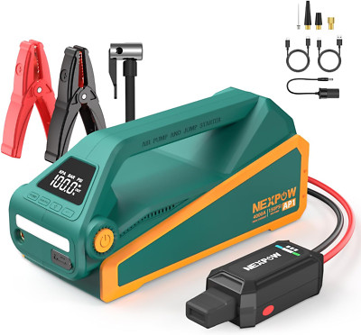 NEXPOW AP1 Jump Starter with Air Compressor, 4000A Car Battery Booster Pack with