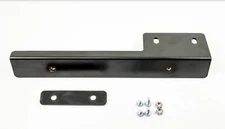 New JDM Black Universal Front Bumper License Plate Relocator Bracket Holder Bar