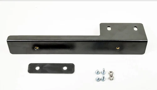 New JDM Black Universal Front Bumper License Plate Relocator Bracket Holder Bar
