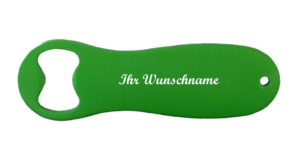 FlaschenöFfner Mit Namensgravur / Aus Metall - Farbe: GrüN-image