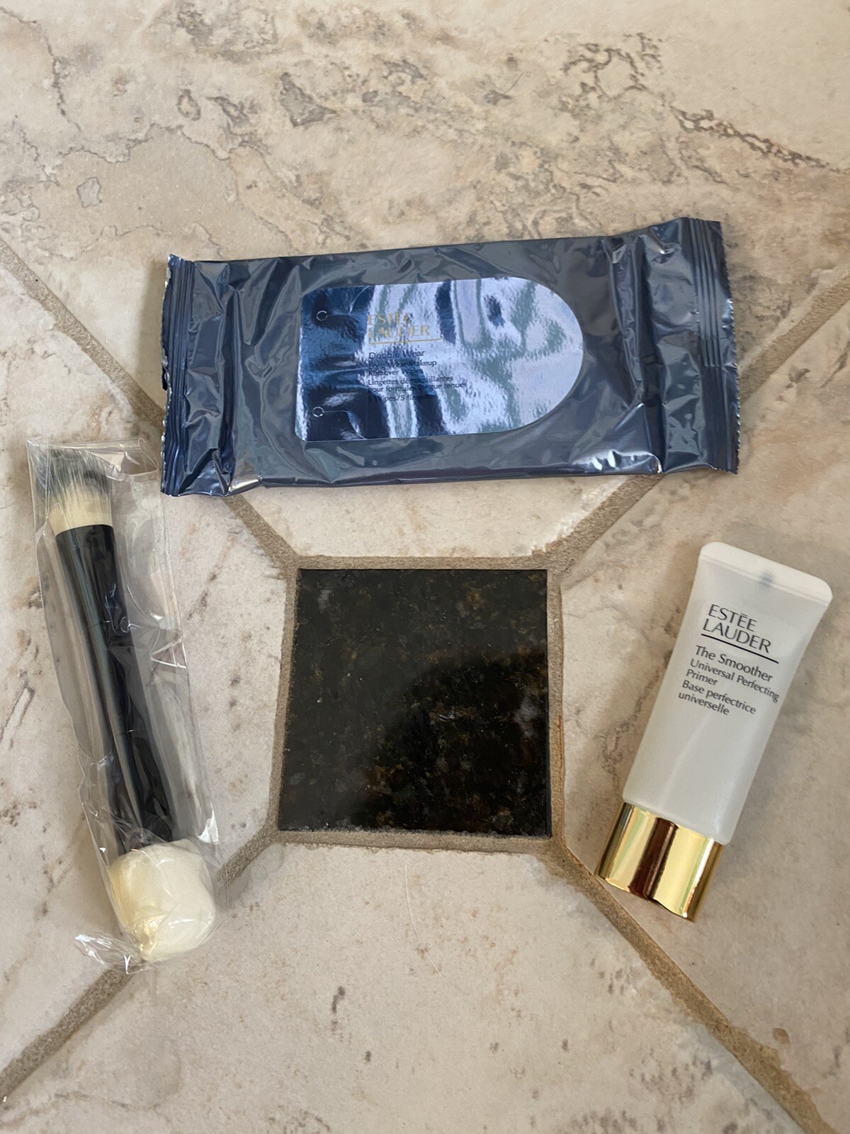 3 Items NEW Estee Lauder DUALENDED FOUNDATION BRUSH Makeup Primer NEW