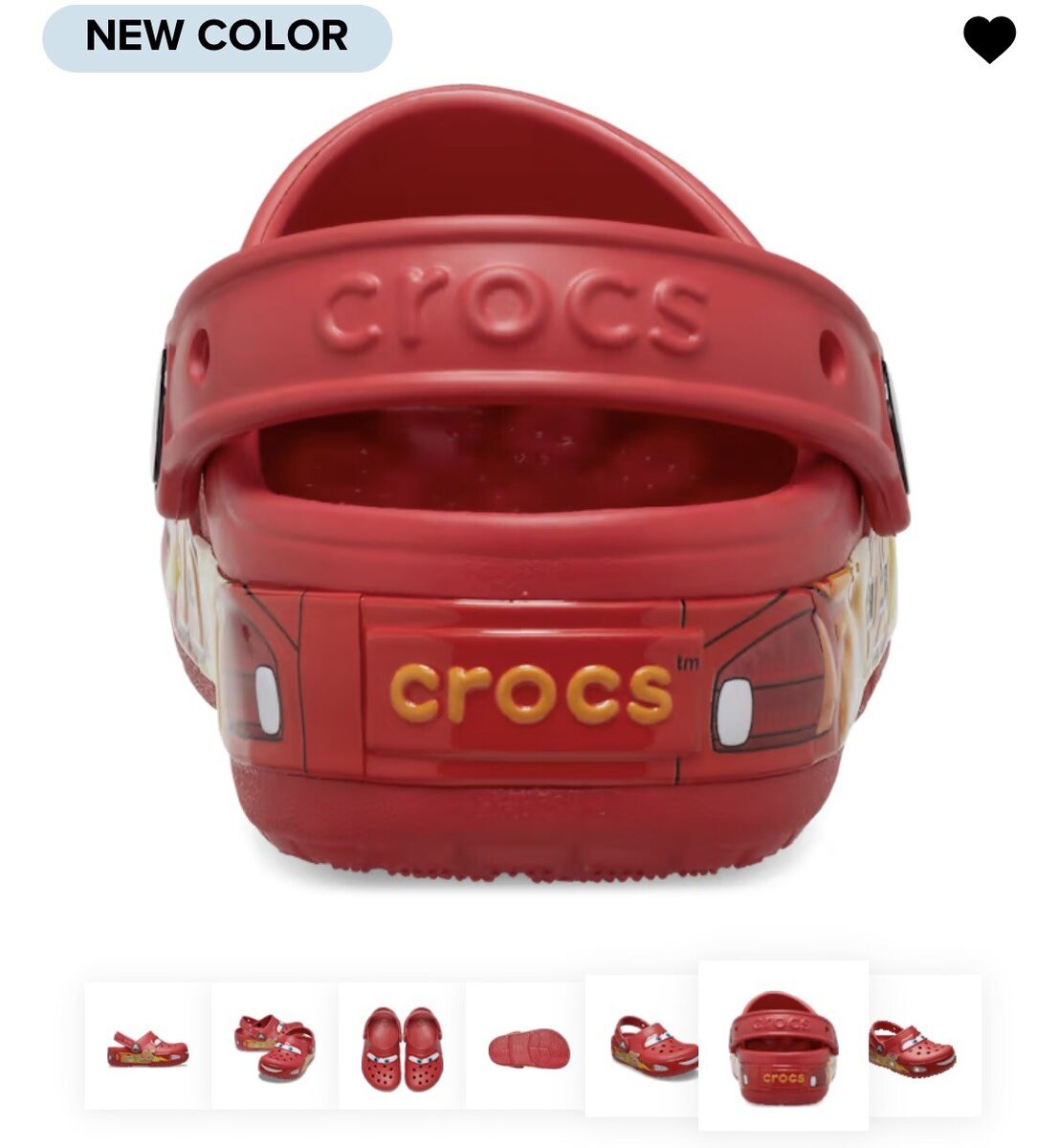 Lightning McQueen Crocs Kids Size 12C Light Up 209381-610 BRAND