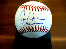 CHRIS CHAMBLISS 1976 AL ALL-STAR WSC YANKEES SIGNED AUTO OML BASEBALL TRISTAR 