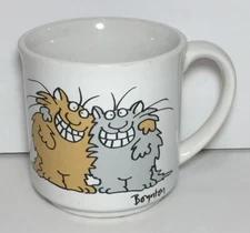 Vtg Sandra Boynton CATS Mug Coffee Tea Recycled Paper Products - Keep Smiling