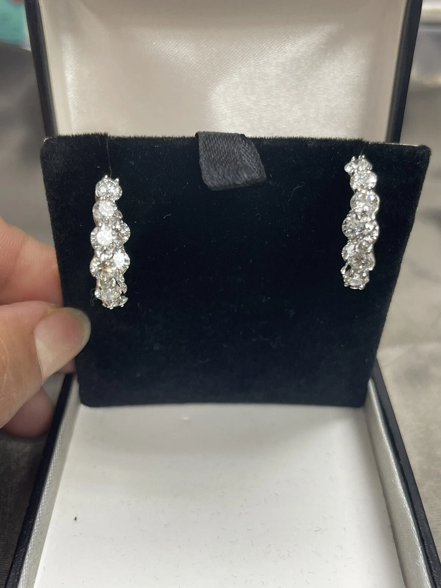 Louis Vuitton Diamond Hoop Earrings