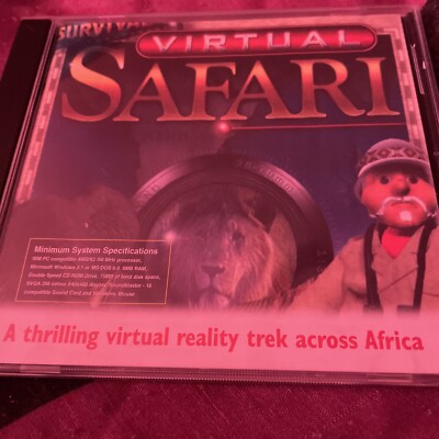 Virttial Safari PC CD ROM Ein spannender Virtual Reality Trek quer durch Afrika .v selten