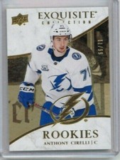 2018-19 Exquisite Collection Anthony Cirelli Gold Spectrum RC #'ed 66/71