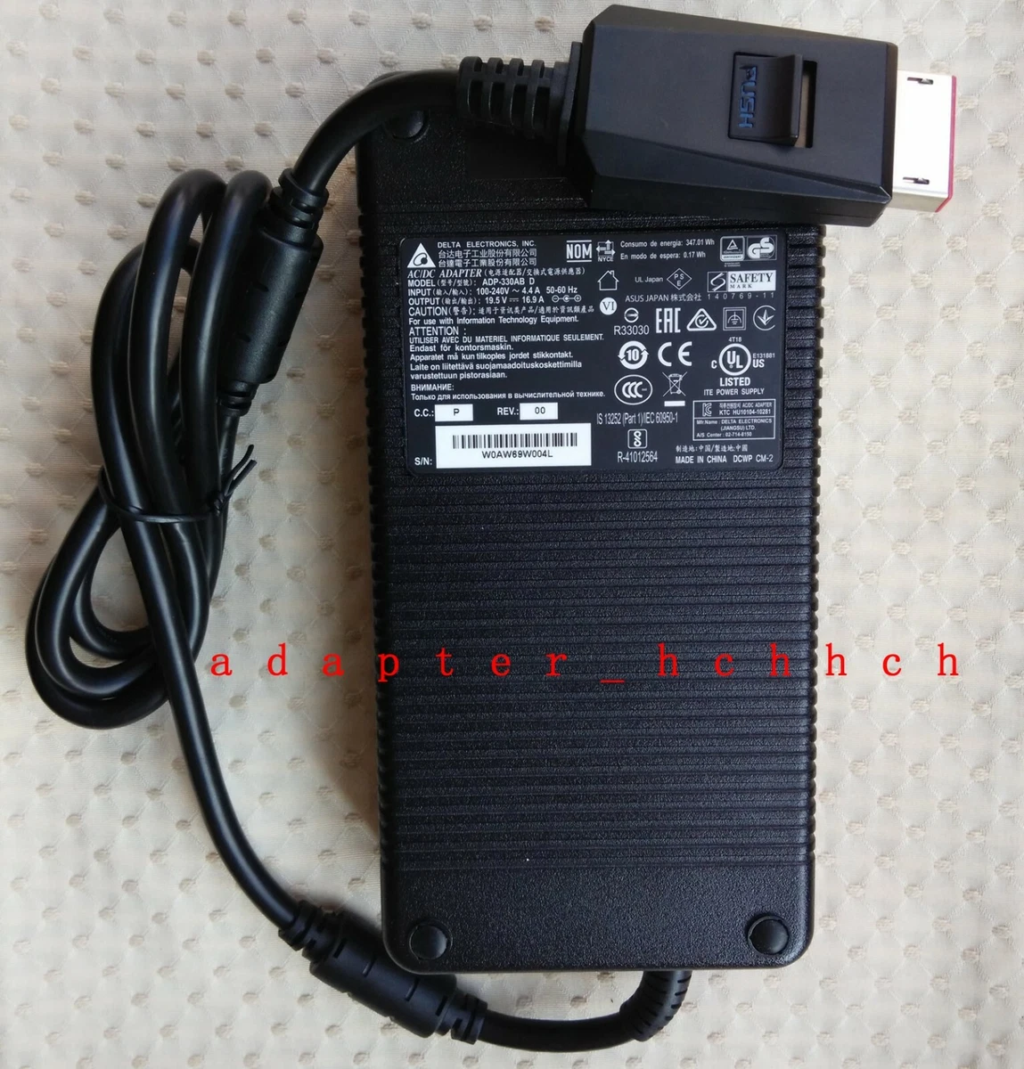 New Original Delta 330W AC Adapter for ASUS ROG G701VI-XB78K ADP
