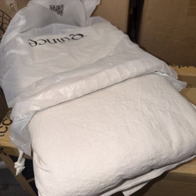 Quince European Linen Duvet Cover King/Cali King In Sand