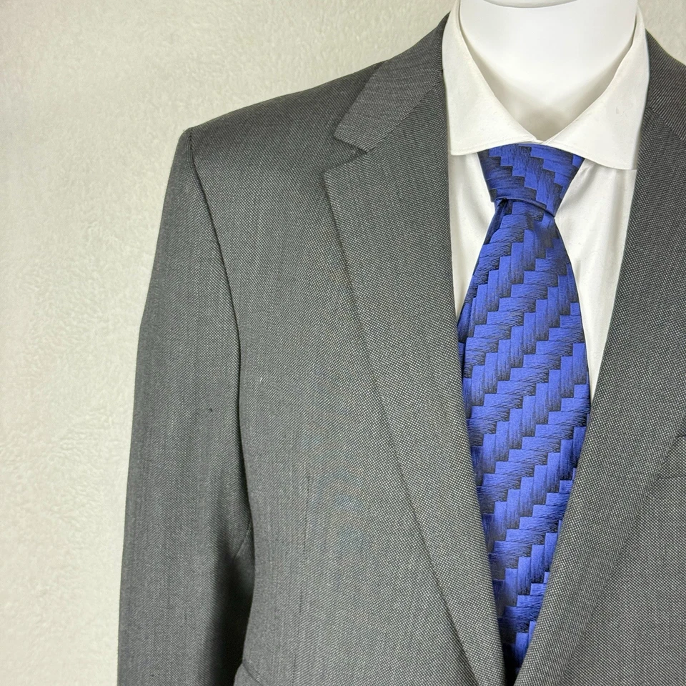 Ralph Lauren 紫色标签运动外套 46L 深灰色处女羊毛跳袋全新带标签 — 第 4/4 张图片