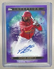 Victor Scott II 2024 Topps Inception Purple Rookies Emerging Star Auto RC /199