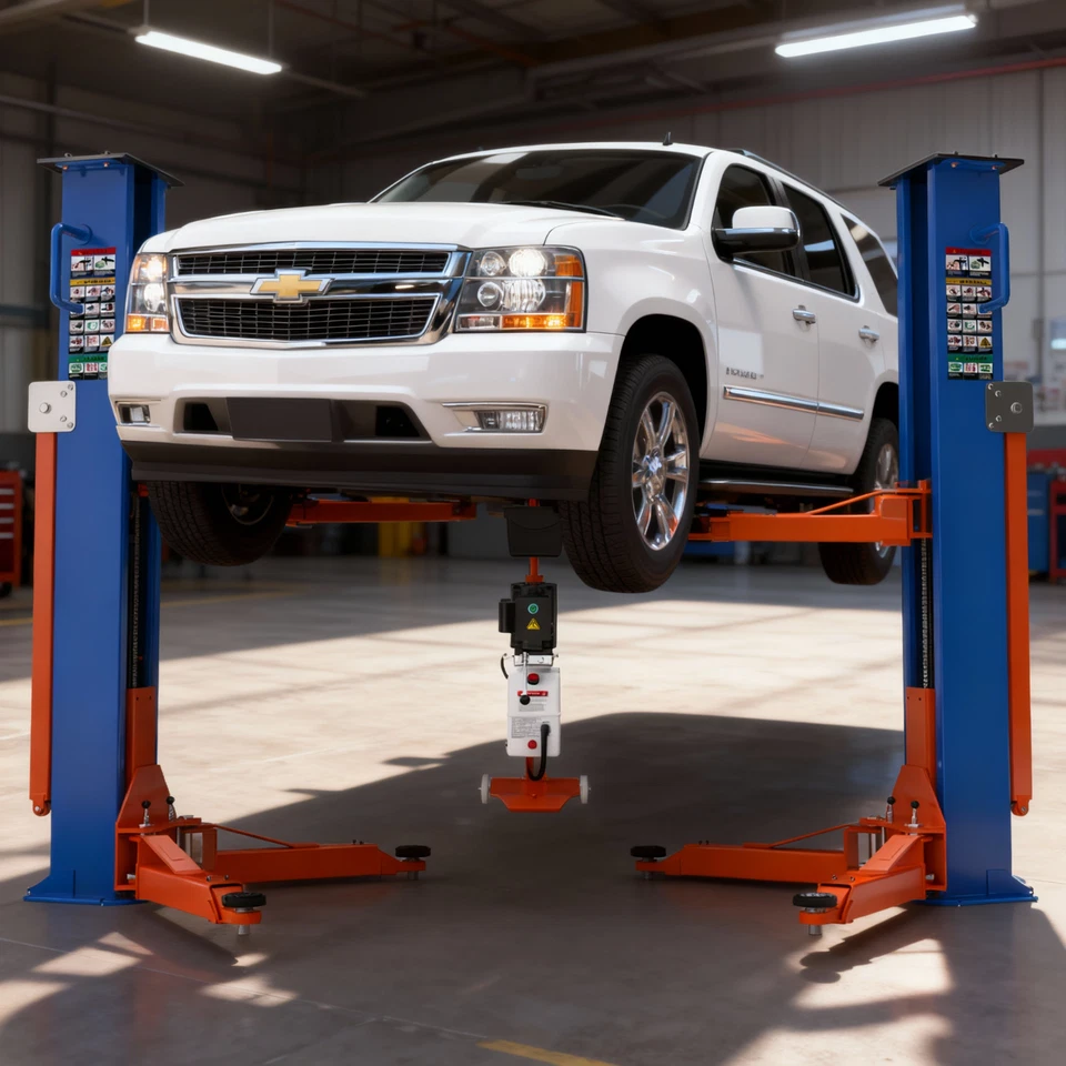 Elevación automática de 2 postes (8000 libras) - Equipo de elevación de auto de alta resistencia, envío gratuito Foto 4 de 4