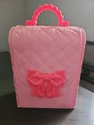 1998 VINTAGE Barbie Bed & Bath Playset House  Fold Up Pink Case Purse Doll Set