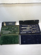 Vintage Drafting Sets Lot Of 2 Dietzgen Universal Charvos 877P