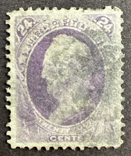 US 1870 Sc# 153 Used Stamp 24c Gen. Winfield Scott