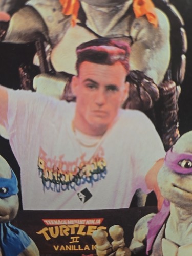 1991 Vanilla Ice Ninja Rap VHS Video Single Teenage Mutant Turtles Movie VG+ Pop - Foto 2 di 6