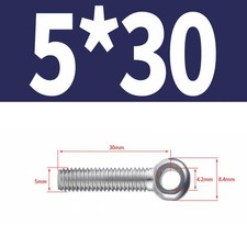 FORGED EYE BOLTS A2 STAINLESS STEEL M5 M6 M8 M10 M12 M14 M16 M18 M20 M22 M24