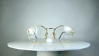 Eyeglasses SIMPEX Gold plated oval round Panto frames New Old Stock