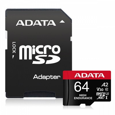 4710273772141 mSD HighEnd 64GB UHS1 U 3 V30 A2 100/80MB/s+Ada ADATA