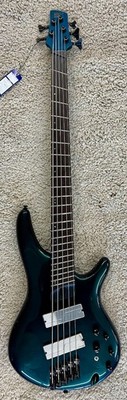 Ibanez SRMS725BCM SR Workshop 5-String Electric Bass Guitar, Blue