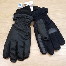 ISOTONER Gloves Mens Large Black Over the Wrist Lined Touchscreen Water Repel