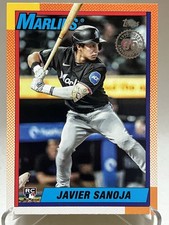 Javier Sanoja RC 2025 Topps Series 2  35th Anniversary  Topps 1990 Miami Marlins
