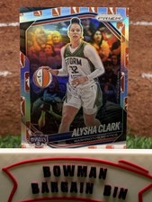2025 Panini Prizm WNBA - WNBA Logo Prizm #129 Alysha Clark Mystics