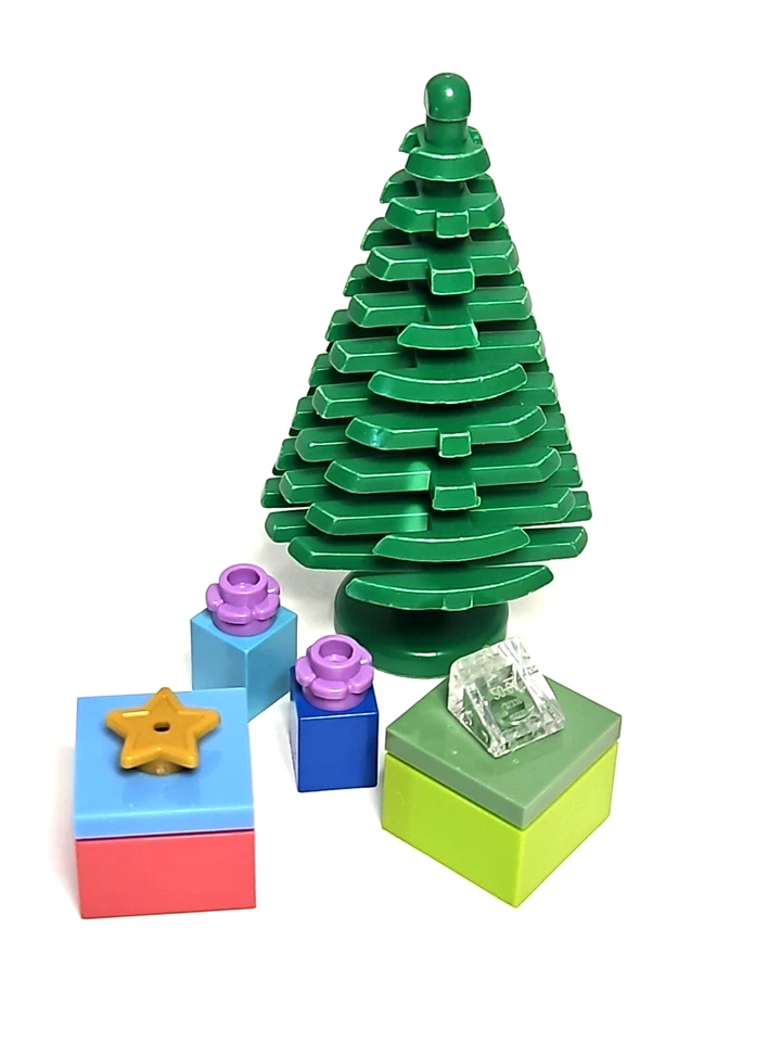 Lego Christmas Minifigure Lot Santa Claus Tree Presents Festive Holiday Snowman - Image 3 of 4