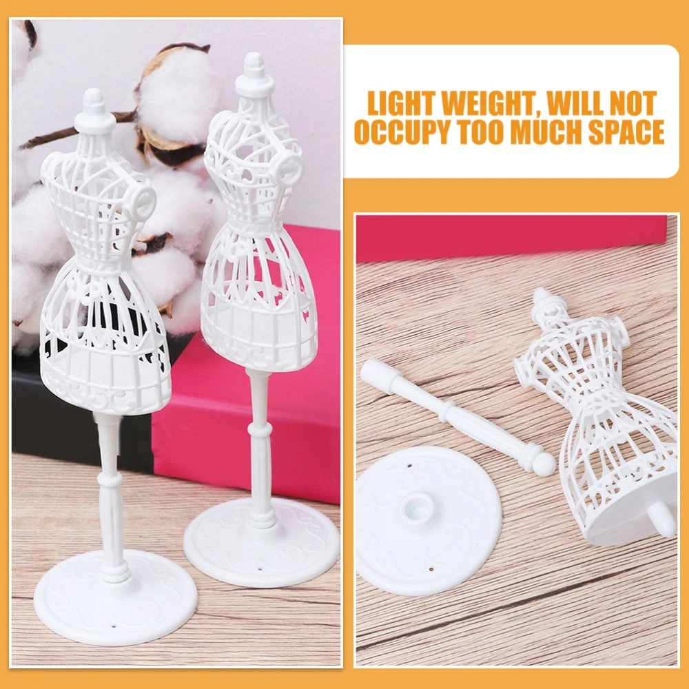 VETEMENTS 8 Pezzi Manichino per Bambole Espositore per Vestiti Mini Porta Forma Vestito