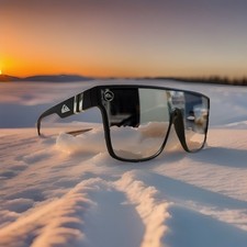 NEW QUIKSILVER Sunglasses In Black Silver Mirror Lense UV400 Blenders Style USA