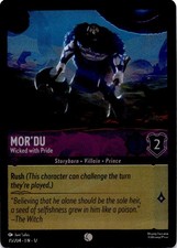Mor'du - Wicked with Pride NM (Foil) Common Wilds Unknown Lorcana