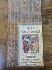 1899 Archarena Family Games Rule Sheet Santa ...