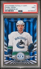 PSA 9 Daniel Sedin Platinum Blue /50 2013 Totally Certified Canucks
