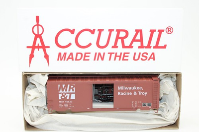 #ad Accurail HO Scale MRamp;T Milwaukee Racine Troy 40#x27; PS1 Steel Box Car NOS $24.00