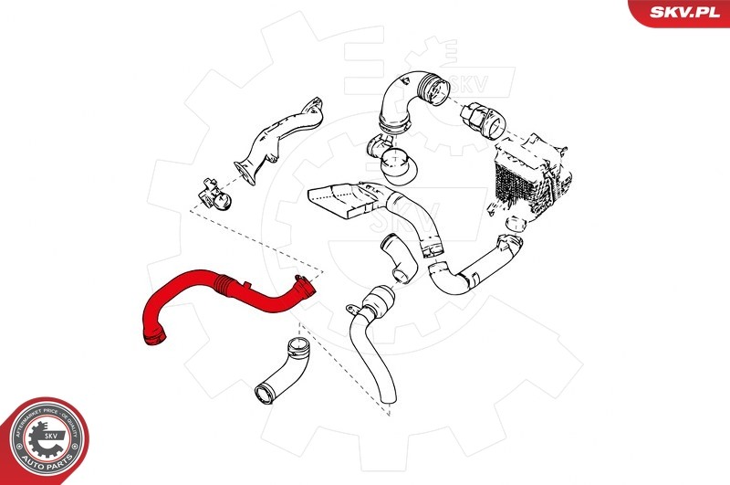 Fits SKV GERMANY 24SKV963 TURBINE HOSE 24SKV963 / # 873 RENAULT MEGANE II SCENI