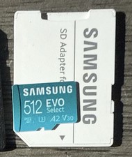 Samsung EVO Select 2021 512GB microSDXC UHS-I Memory Card with SD Adapter