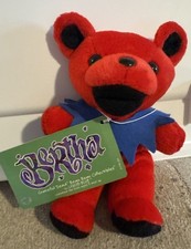 Bertha Grateful Dead beanie bear liquid blue 7  plush vintage collectible 1997