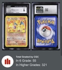 Charizard Legendary Collection 3/110 Deck Exclusives Regular Rare CGC 6 EX/NM