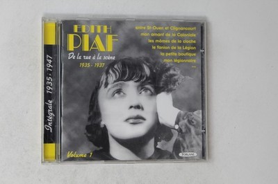 Edith Piaf CD De La Rue À La Scène 1935-1937 Vol 1 Forlane