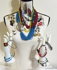 Vintage to Now Costume Jewelry Lot Necklace Ring Brooch Bracelet Earrrings 35 PC