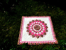 HAND-SEWEN VINTAGE QUILT LARGE CENTER STAR PATTERN 81 X 81 In.