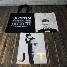 JUSTIN TIMBERLAKE THE 20/20 Experience Tour VIP Merch Shirt Tote Bag Program +