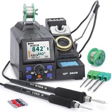 WEP 982D Precision Soldering Station with Automatic Calibration, Tiltable Screen
