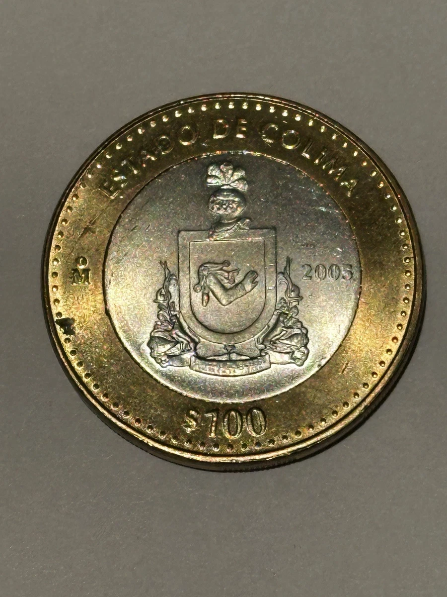 「ドン・キホーテ・デ・ラ・マンチャ」記念 メキシコ造幣局発行 2005年 Uncirculated 100 Pesos Denomination 2005 Mexican Coins (1905-Now