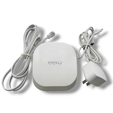 eero 6 N010001 Mesh WiFi Router 2 Ethernet Ports w/ Adapter Tested