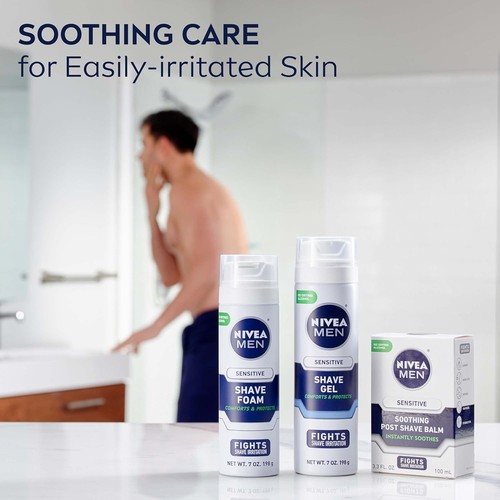 NIVEA MEN Sensitive Rasiergel mit Vitamin E, beruhigende Kamille und Hexe... - Bild 10 von 12