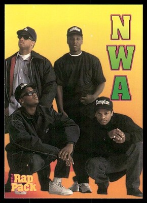 N.W.A. Group 1991 Rap Pack Premier Cards #93 Ice Cube Dr. Dre Eazy-E