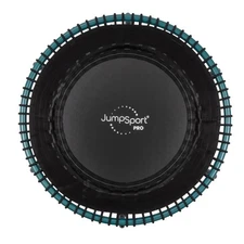 JumpSport 350 Pro Fitness 39 Inch Cardio Workout Indoor Trampoline, Teal/Black