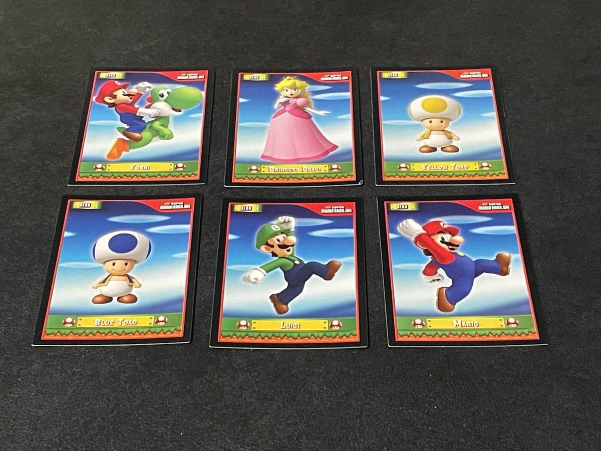 New Super Mario Bros. Wii Trading Cards Near Complete Base Set (75